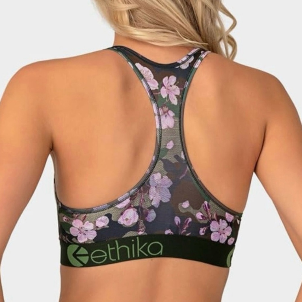 Ethika Women's Sport Bra Size Medium
Print- Peach‎ Blossom NWT - Picture 2 of 6
